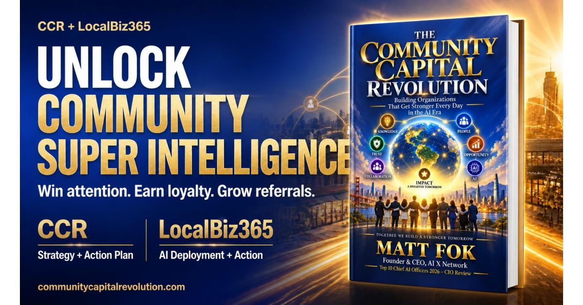 LocalBiz365 Announces CCR Book Buyer Showcase Program with Community Super Intelligence — press release image