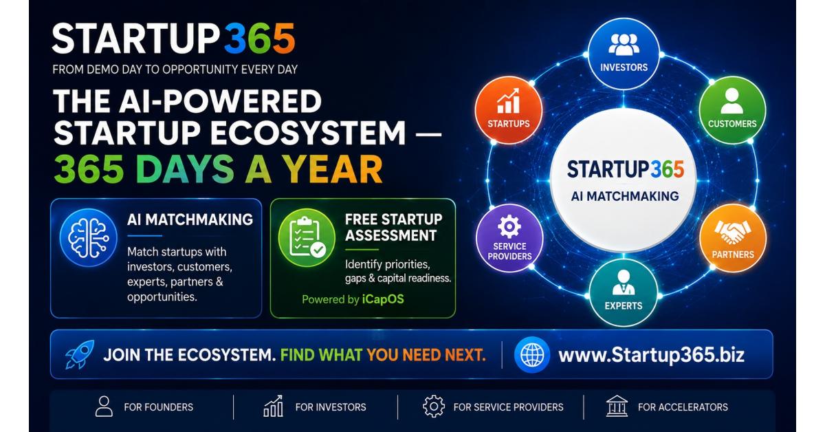 Startup365 Launches AI-Powered Ecosystem Beyond Demo Day — press release image